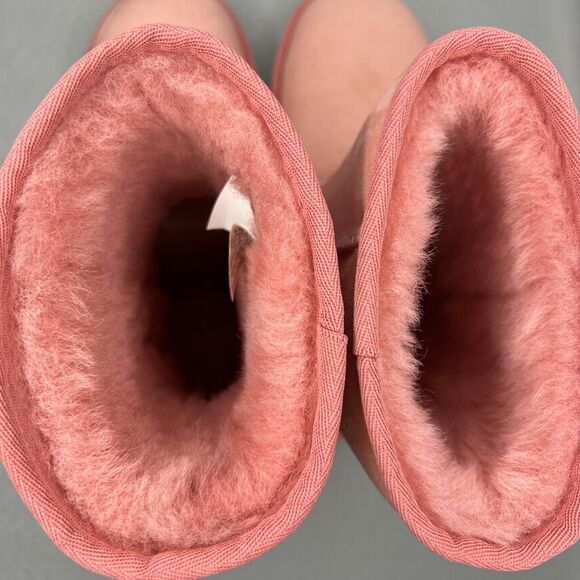 Women's UGG Boots Pink Blossom Classic Short Suede Wool Boho Style #1016223 Sz 7 - Picture 14 of 15